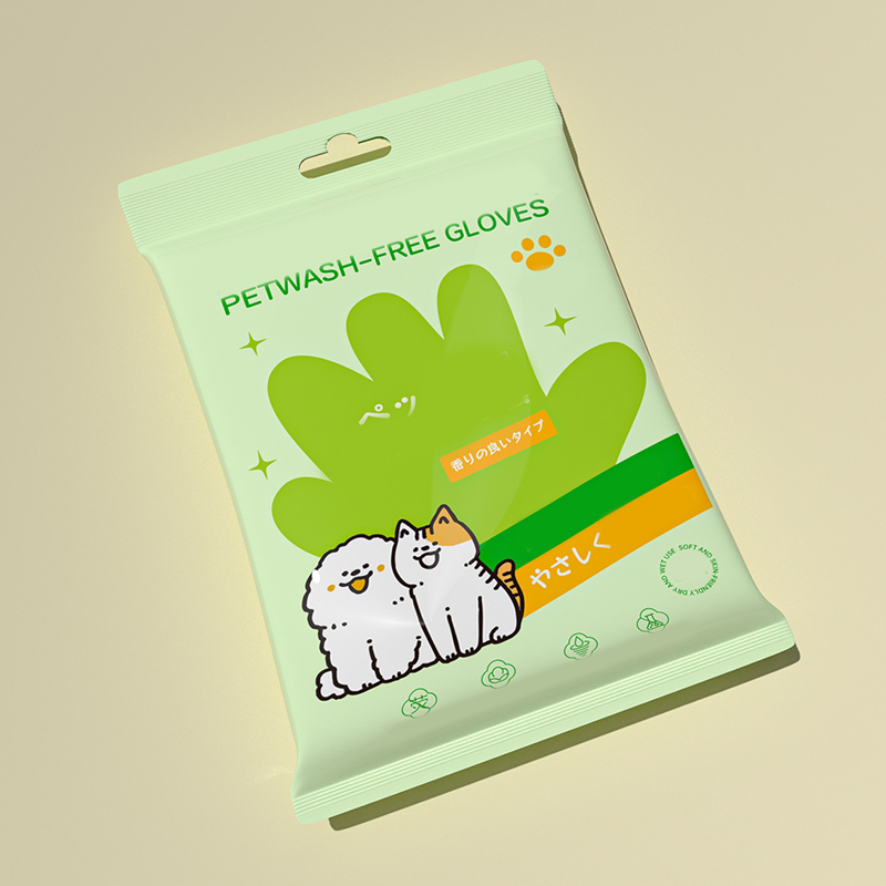 Guantes desodorizantes para limpieza de mascotas sin enjuague-ES