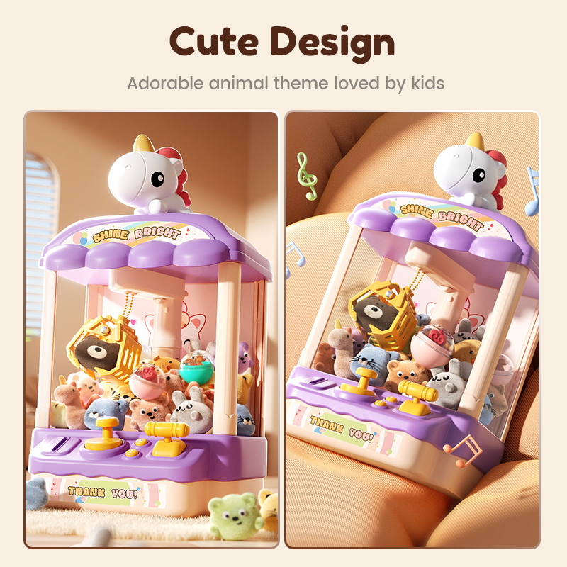 🎮 Simpático juguete infantil con forma de animalito, muñecos y cápsulas | ¡Diversión para toda la familia! 🐻✨-ES