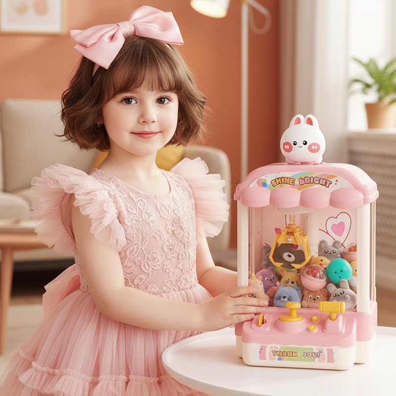 🎮 Simpático juguete infantil con forma de animalito, muñecos y cápsulas | ¡Diversión para toda la familia! 🐻✨-ES