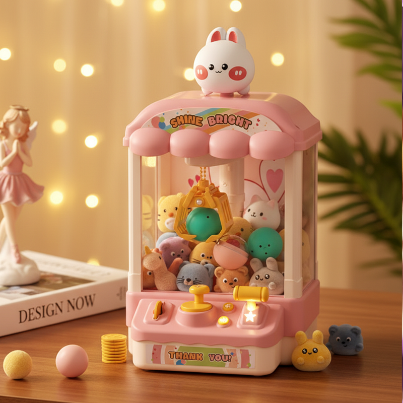 🎮 Simpático juguete infantil con forma de animalito, muñecos y cápsulas | ¡Diversión para toda la familia! 🐻✨-ES