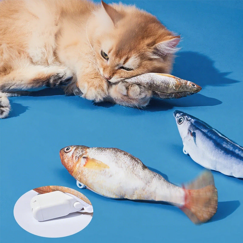 🐈Ρεαλιστικό παιχνίδι ψαριών για γάτες που πηδούν-GR