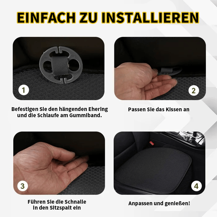 🚗 Fundas de asiento de coche de algodón transpirables y antideslizantes | Cómodas durante todo el año, talla única-ES