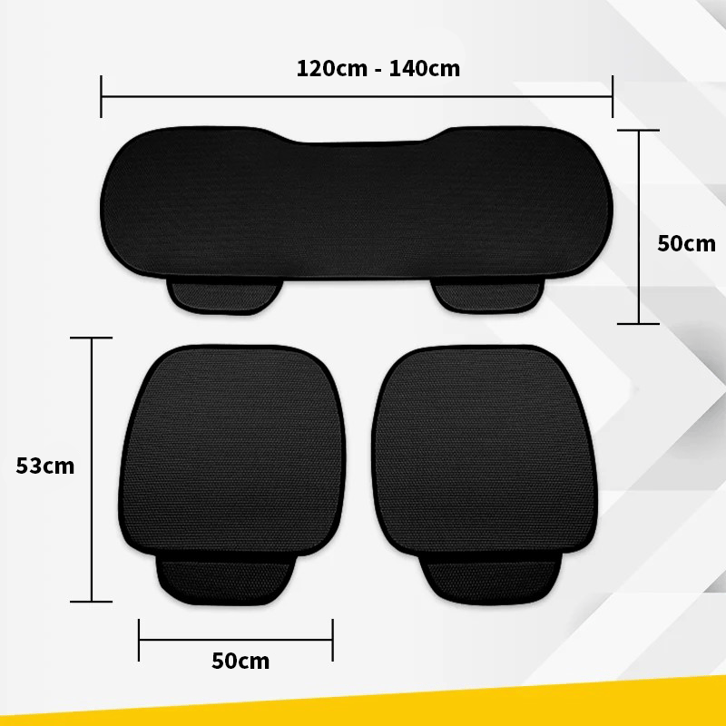 🚗 Fundas de asiento de coche de algodón transpirables y antideslizantes | Cómodas durante todo el año, talla única-ES