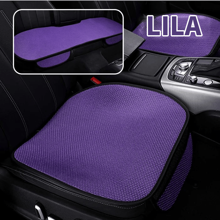 🚗 Fundas de asiento de coche de algodón transpirables y antideslizantes | Cómodas durante todo el año, talla única-ES