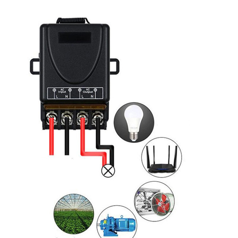 Interruptor y receptor de control remoto inalámbrico, no requiere cableado-ES