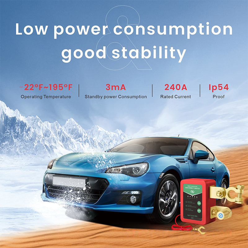 🚗⚡ Daljinsko upravljano stikalo za odklop avtomobilskega akumulatorja 12V/24V🔋-SI