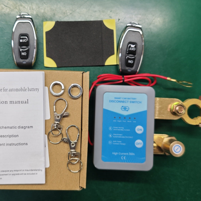 🚗⚡ Daljinsko upravljano stikalo za odklop avtomobilskega akumulatorja 12V/24V🔋-SI