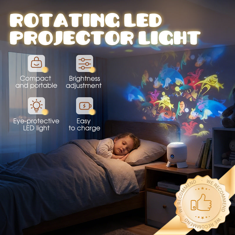 ✨Dinaminė besisukanti LED projektoriaus lempa-LT