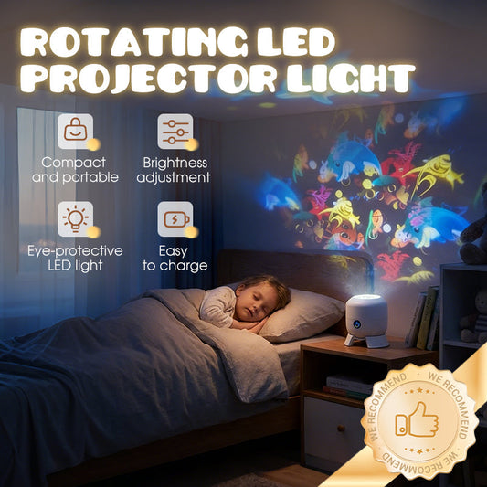 ✨Dinaminė besisukanti LED projektoriaus lempa-LT