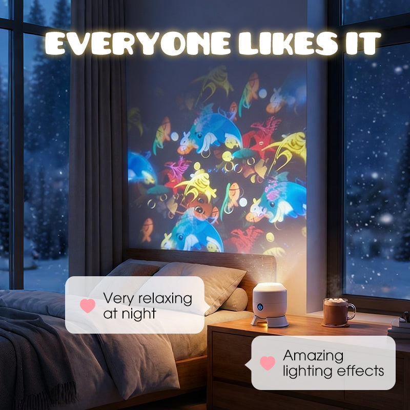 ✨Dinaminė besisukanti LED projektoriaus lempa-LT