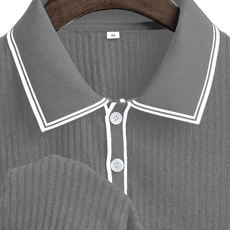👕 Κοντομάνικη πικέ μπλούζα Somrig Casual – Αναπνεύσιμο βαμβάκι, μοντέρνα γραμμή & ιδανική για χαλαρές μέρες 🏖️-GR