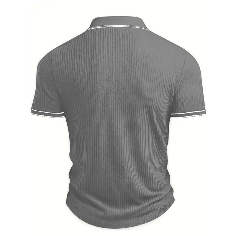 👕 Κοντομάνικη πικέ μπλούζα Somrig Casual – Αναπνεύσιμο βαμβάκι, μοντέρνα γραμμή & ιδανική για χαλαρές μέρες 🏖️-GR