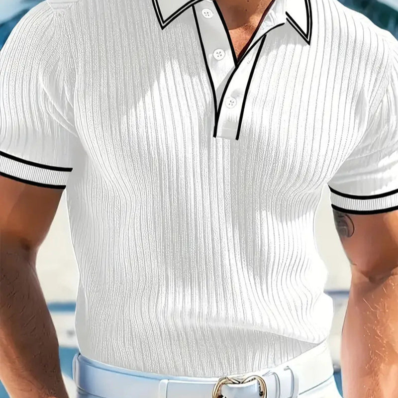 👕 Κοντομάνικη πικέ μπλούζα Somrig Casual – Αναπνεύσιμο βαμβάκι, μοντέρνα γραμμή & ιδανική για χαλαρές μέρες 🏖️-GR