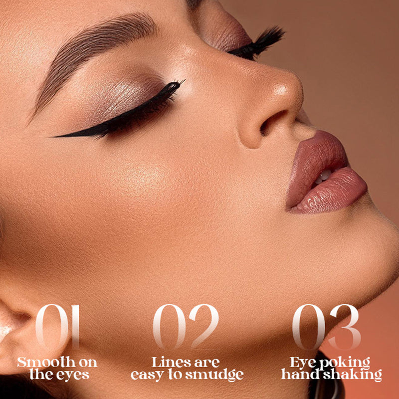 🔥1+1 δωρεάν!!🌟 Κρεμώδες eyeliner που στεγνώνει γρήγορα, αδιάβροχο και δεν μουτζουρώνει-GR