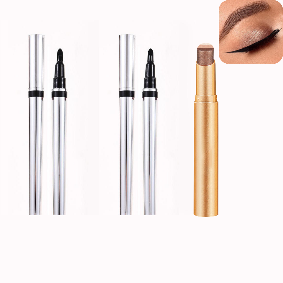 🔥1+1 δωρεάν!!🌟 Κρεμώδες eyeliner που στεγνώνει γρήγορα, αδιάβροχο και δεν μουτζουρώνει-GR