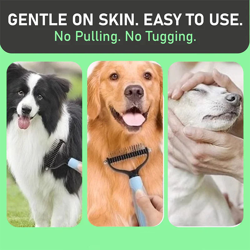 😺🐶1+1 nemokamai🧹 Dvipusės šukos katėms ir šunims🐾-LT