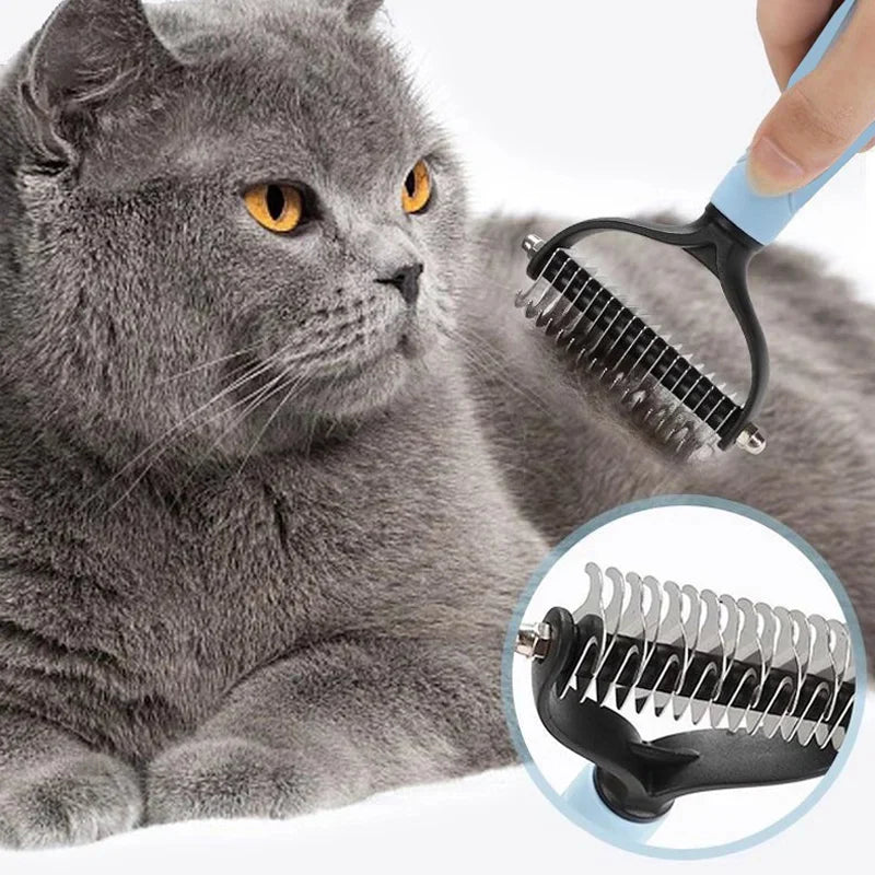😺🐶1+1 nemokamai🧹 Dvipusės šukos katėms ir šunims🐾-LT