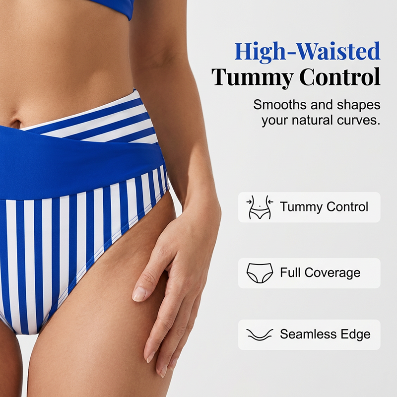 👙 Spalvotas bikinis S-3XL: stilingas ir formuojantis dviejų dalių maudymosi kostiumėlis 🌊-LT