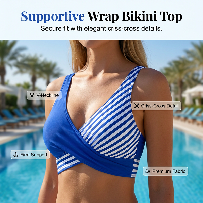 👙 Spalvotas bikinis S-3XL: stilingas ir formuojantis dviejų dalių maudymosi kostiumėlis 🌊-LT