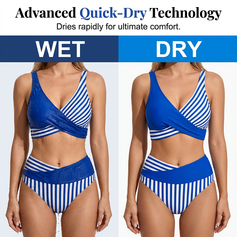 👙 Spalvotas bikinis S-3XL: stilingas ir formuojantis dviejų dalių maudymosi kostiumėlis 🌊-LT