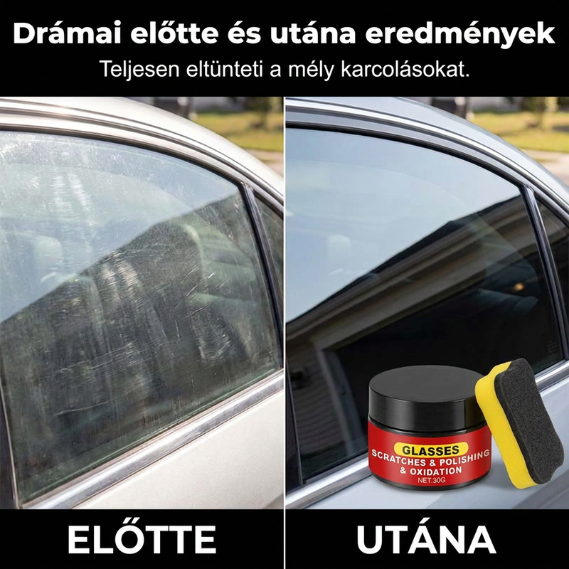 🚗 Πάστα επιδιόρθωσης και γυαλίσματος υαλοπινάκων – Γρήγορη αφαίρεση γρατσουνιών-GR