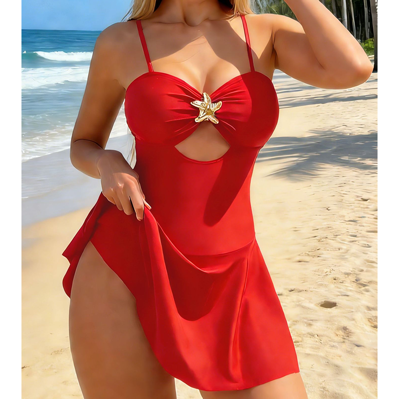 😍Ženski kupaći kostim s izrezima i detaljima morske zvijezde🌊-HR