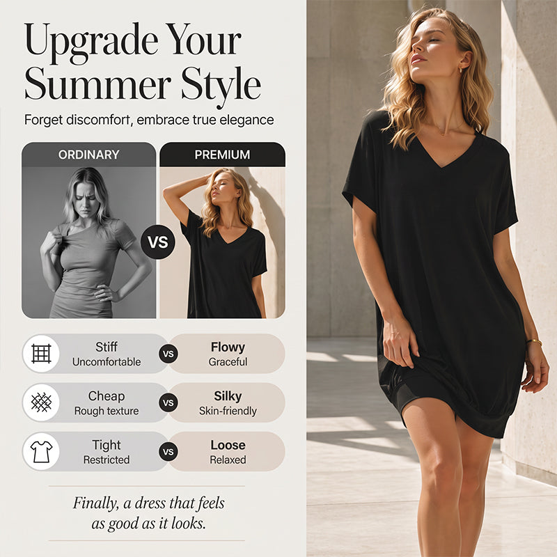 Ženska plus size majica s V-izrezom-HR