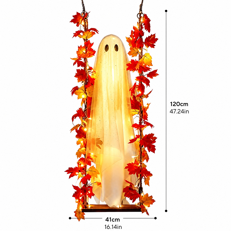 🎃👻 Helovīna spoka LED dekorācija 🍁-LV