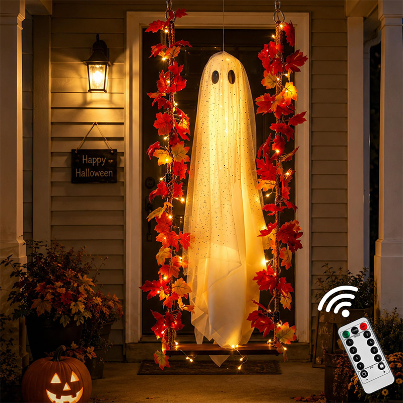 🎃👻 Helovīna spoka LED dekorācija 🍁-LV